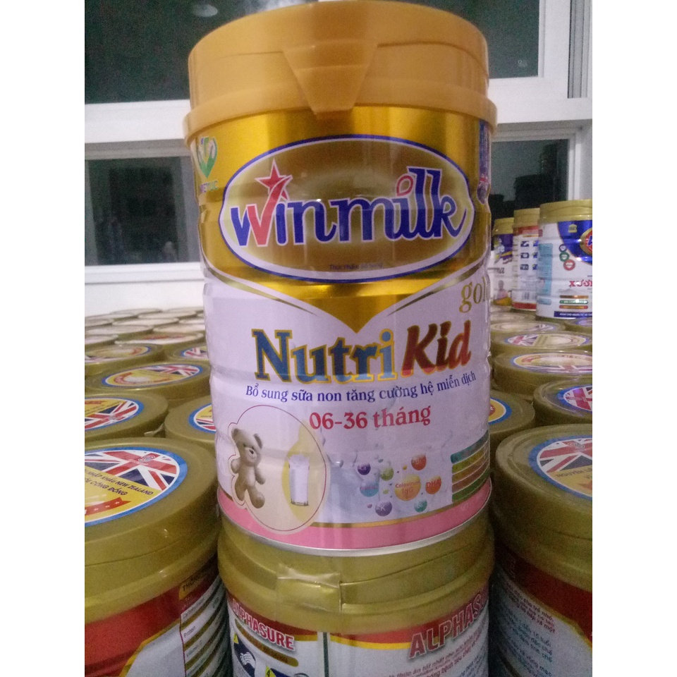 Sữa Winmilk Nutrikid cho trẻ từ 6-36 tháng 900g - Bổ sung sữa non colostrum tăng cường miễn dịch, phát triển toàn diện