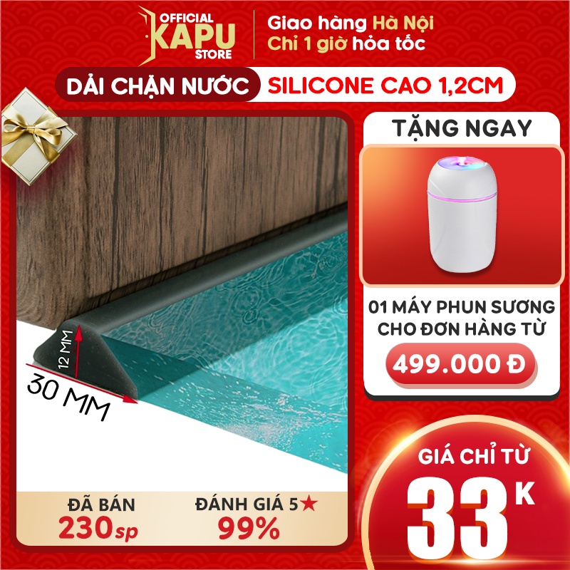 Dải chặn nước phòng tắm, chặn cửa chống côn trùng, chắn nước bắn bồn rửa - Phụ kiện KAPU