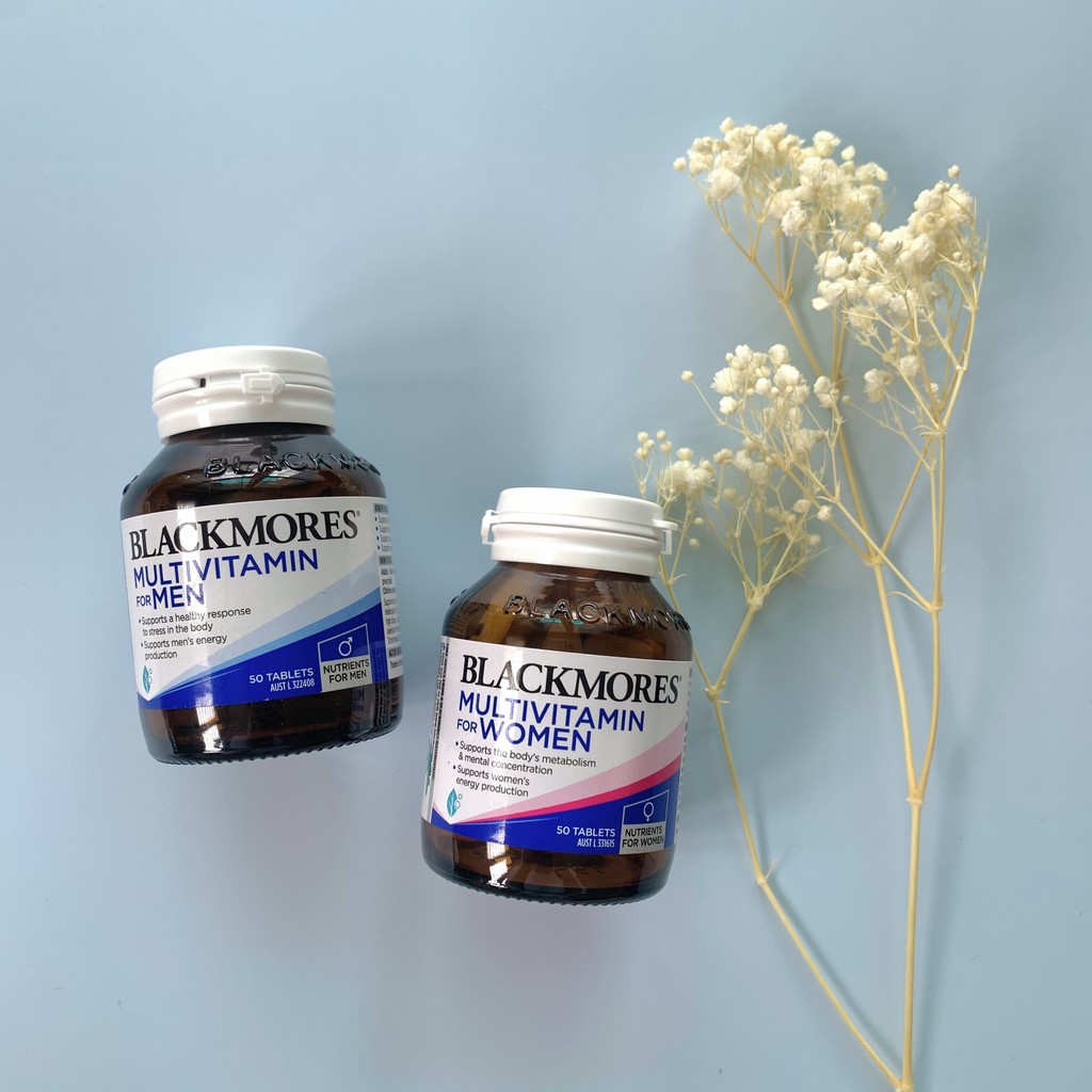 VIÊN UỐNG BỔ SUNG VITAMIN TỔNG HỢP BLACKMORES MULTIVITAMIN FOR MEN, WOMEN ÚC 50 VIÊN | Thế Giới Skin Care