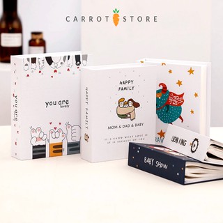 Album ảnh 10x15cm chứa 100 ảnh, album bìa giấy họa tiết cute