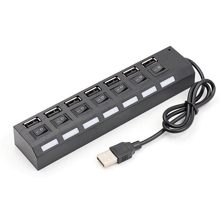 Hub USB 7 Port 2.0 Có Công Tắc