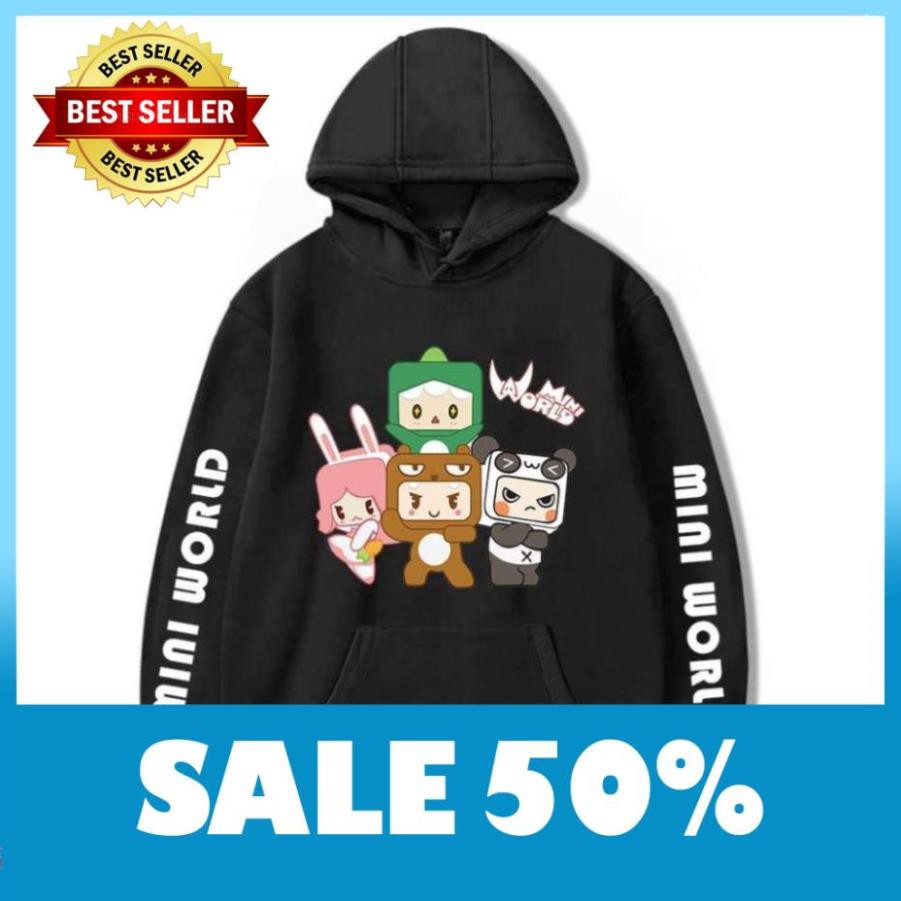 BST áo Hoodie Hero Team - Mini World - MineCraft cực chất - có size trẻ em