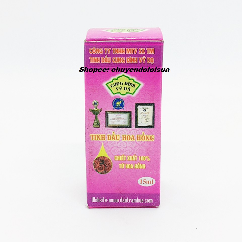 Tinh Dầu Hoa Hồng Chai 15ml Cung Đình Vỹ Dạ Huế | BigBuy360 - bigbuy360.vn