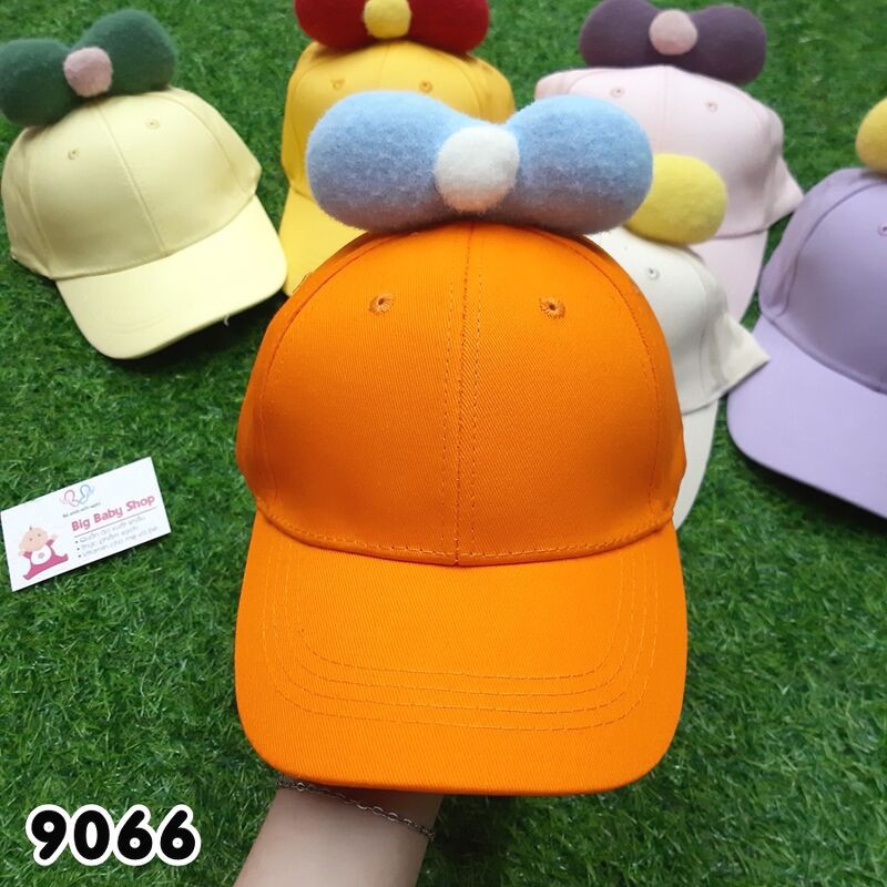 NÓN KẾT BÉ GÁI ĐÍNH NƠ BÔNG NHIỀU MÀU CHO BÉ TỪ 5-14TUỔI