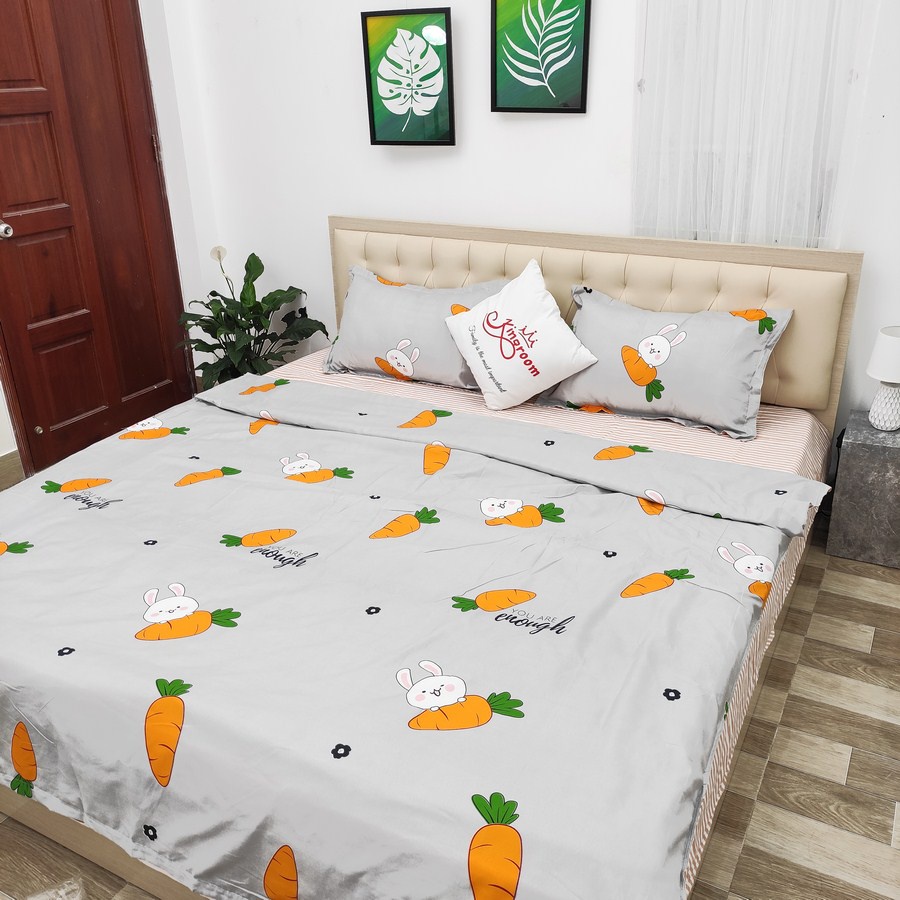 Bộ Chăn ga gối 4 món vải cotton TC 914 Shop Kingroom chuyên ga trải giường | BigBuy360 - bigbuy360.vn