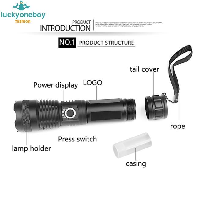 Đèn pin LED có thể kéo dài và có chức năng phóng to XHP50 | BigBuy360 - bigbuy360.vn
