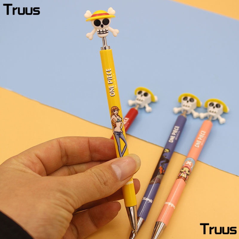 Bút Chì Bấm Cơ 0.5 / 0.7 In Họa Tiết Hoạt Hình One Piece