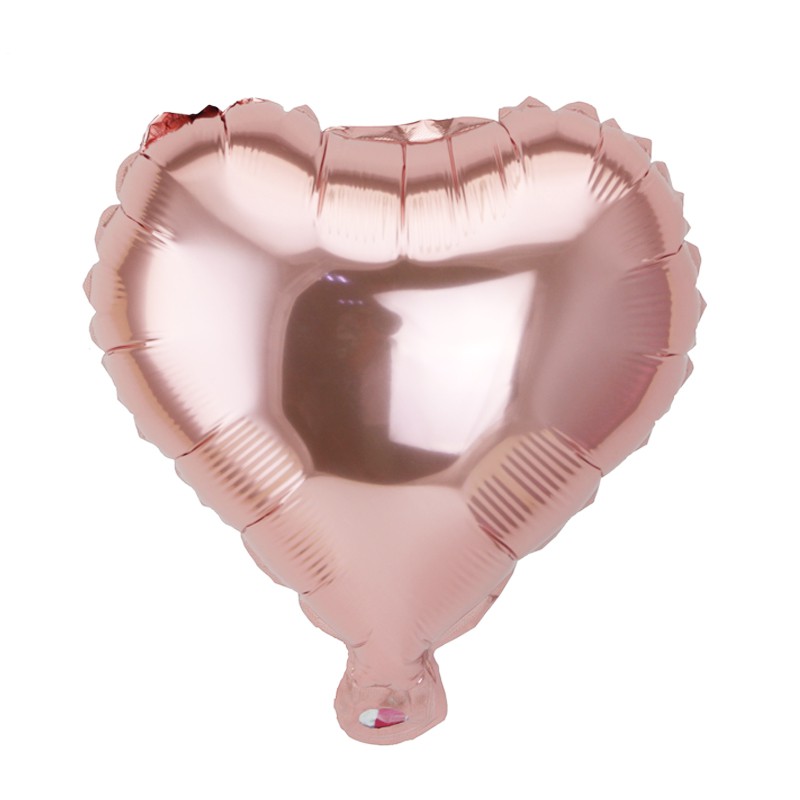 Set 20 Bong Bóng Lá Nhôm 10 Inch Hình Trái Tim Trang Trí Tiệc Cưới / Sinh Nhật