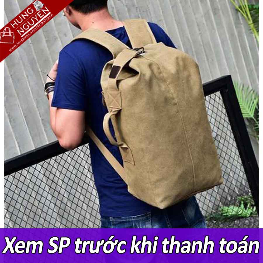 Balo Nam vải Bố Canvas siêu thời trang 2020
