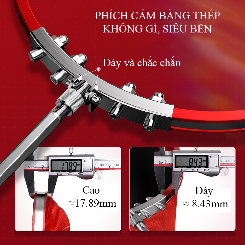 Giỏ Đựng Cá, Rọng Đựng Cá GO WILD lưới tráng cao su cao cấp siêu chịu tải chuyên dùng câu đài câu đơn màu đỏ KK-37