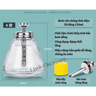 Lọ thủy tinh đựng dung dịch 180ml