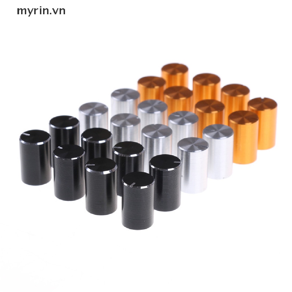 8 Nút Vặn Chiết Áp Điều Chỉnh Âm Lượng Bằng Nhôm 10 * 15mm 6mm