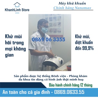 Máy khử khuẩn chính hãng Nanomax🔥 sử dụng công nghệ NANO loại bỏ mùi hôi, ẩm mốc trong nhà, ô tô, văn phòng 🔥Bảo hành 1