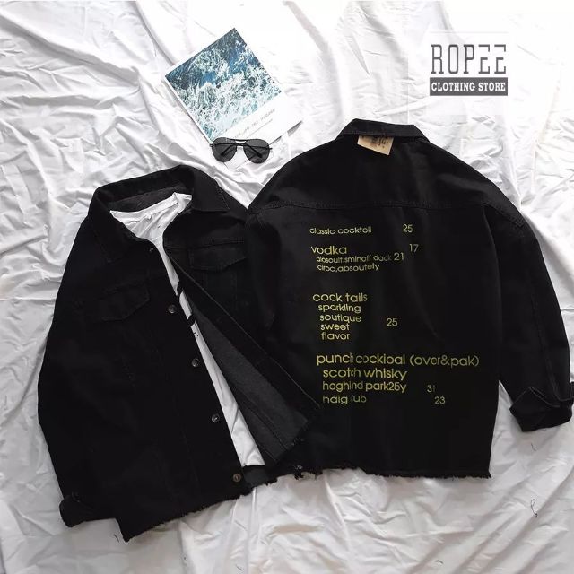 Áo khoác jean unisex cao cấp ( M - L - XL ) siêu cấp