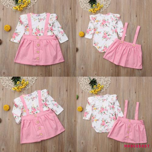 Bộ Đồ 2 Món Gồm Áo Thun + Váy Kiểu Công Chúa Cho Bé Gái