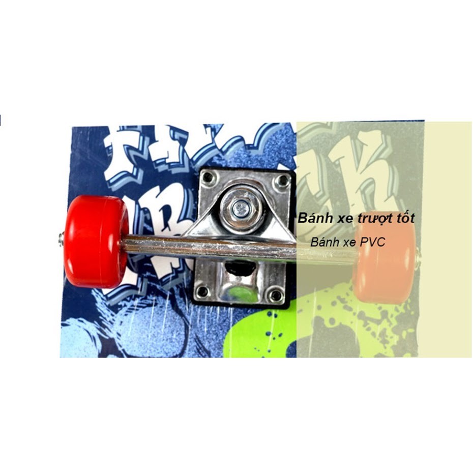 Bộ ván trượt mặt nhám + Bộ bảo hộ + Balo túi rút