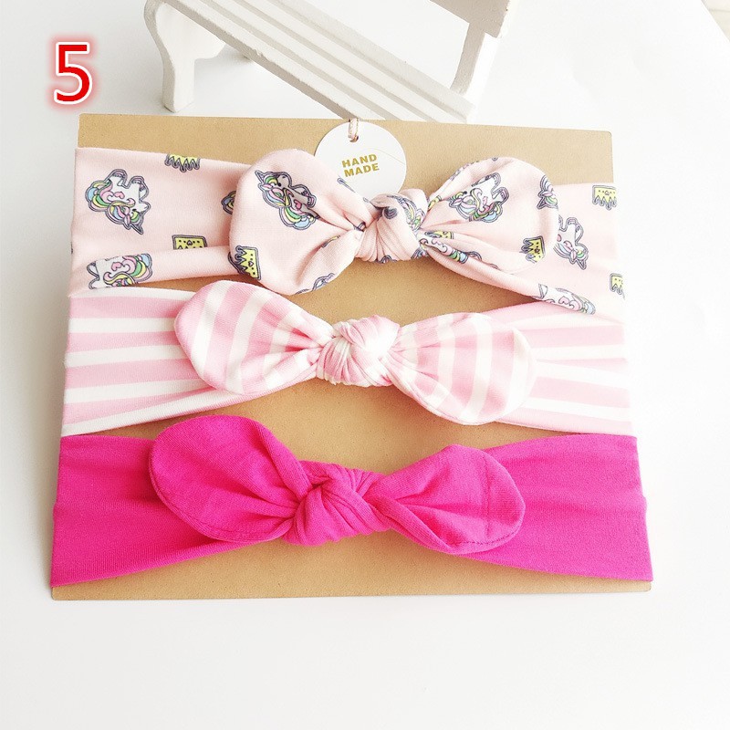Set băng đô quấn đầu bé sơ sinh 8 loại