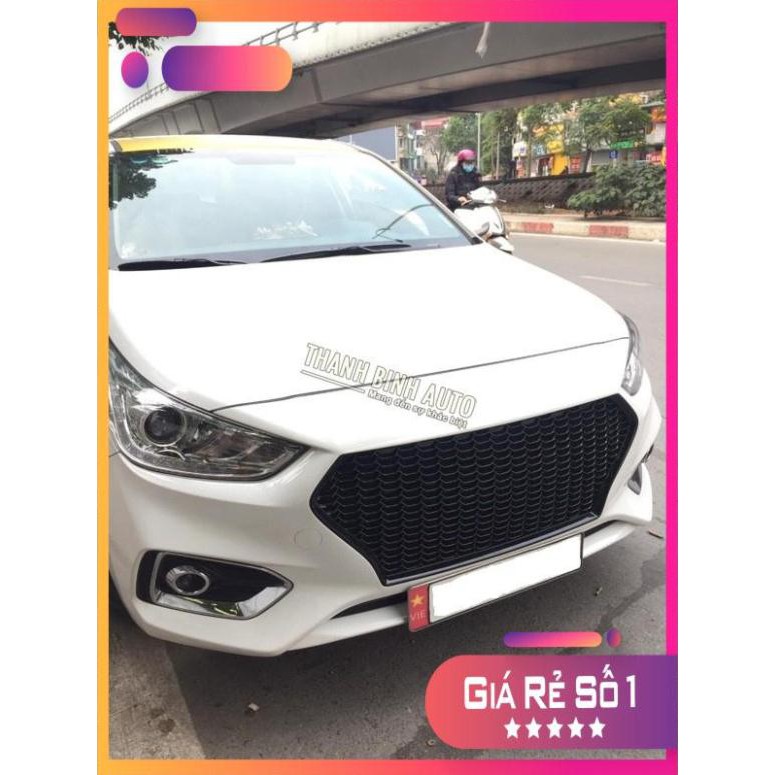 FREE SHIP - Mặt că lăng độ xe HUYNDAI ACCENT 2018-2020 tản nhiệt, nhựa đen bóng cao cấp