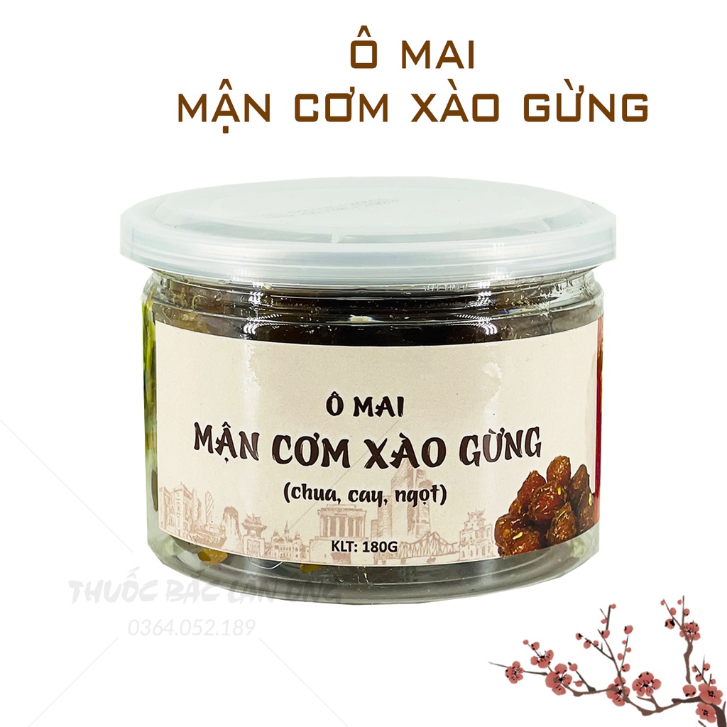 Ô mai mận cơm dẻo xào gừng đặc sản Hà Nội (Đồ ăn vặt thơm ngon)