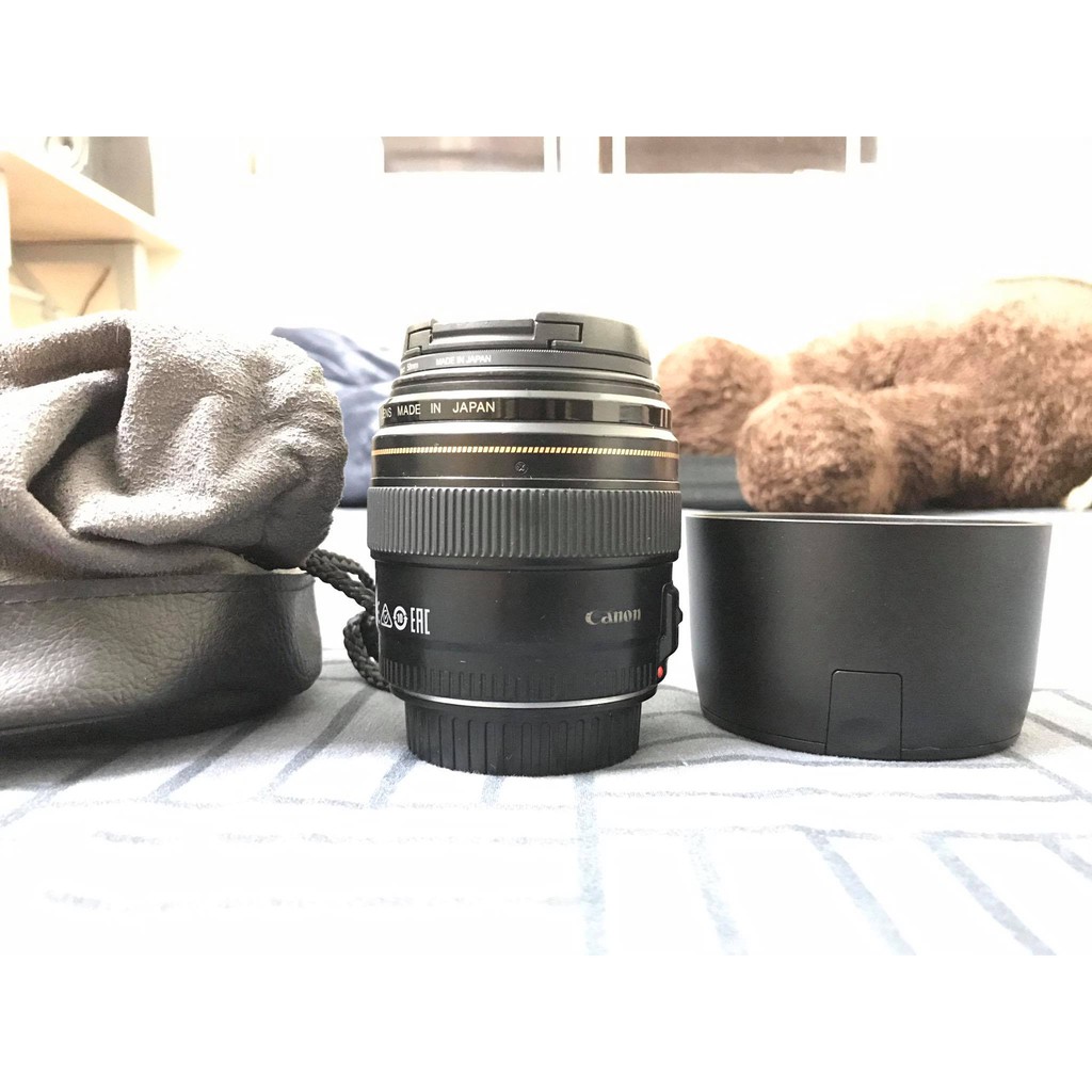 Lens Canon 85mm USM ( mới 99% ) + Filter Marumi Japan + Cap + Hood Zin  - Hàng Xách Tay Nhật