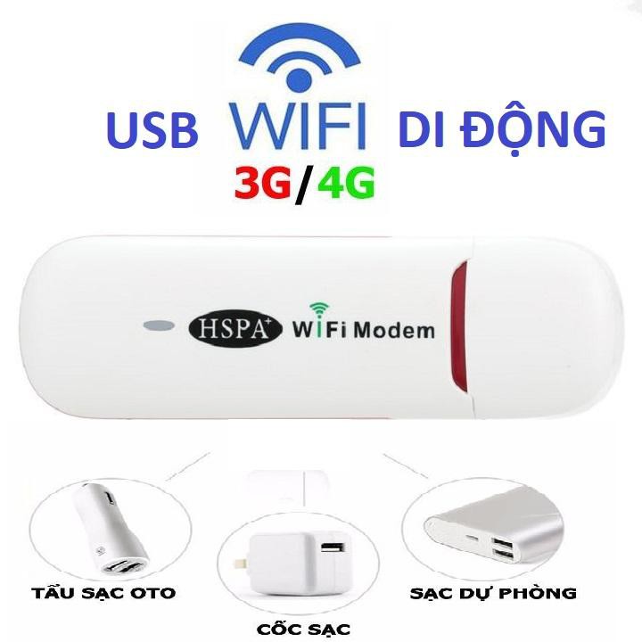 USB phát WiFi từ Sim 3G 4G - HSPA Dongle DI ĐỘNG, KHÔNG DÂY, ĐA MẠNG, SÓNG SIÊU KHỎE kết nối internet phát Ra Sóng Wifi