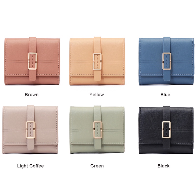 Ví đựng thẻ tiền xu dáng ngắn thời trang dành cho nữ