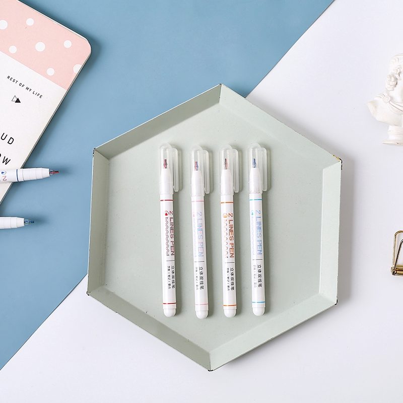 Đồ dùng văn phòng set 6 chiếc bút màu dễ thương