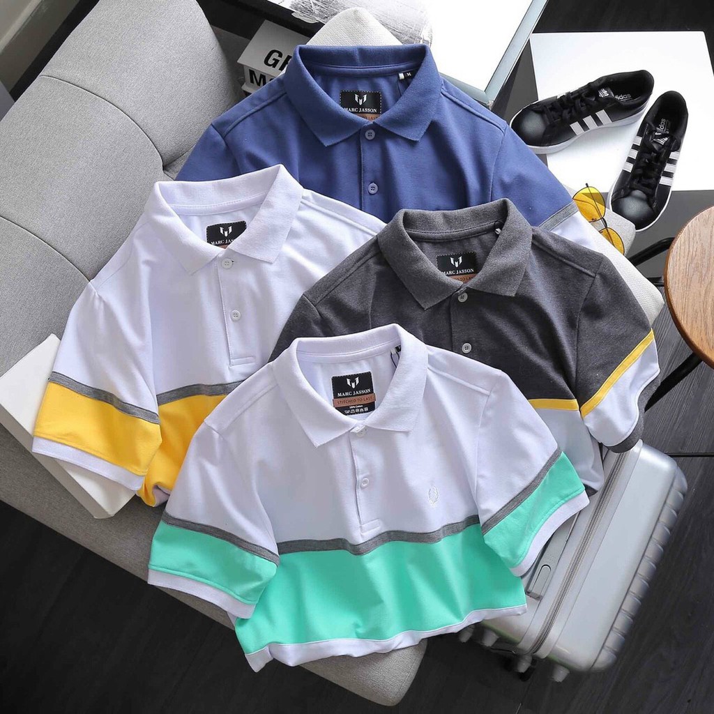 Áo phông nam có cổ - Áo thun Polo nam cổ bẻ JASSON vải cá sấu Cotton xuất xịn, chuẩn form,sang trọng-lịch lãm- ÁO POLO N