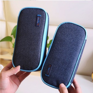 Bóp hộp vải jean