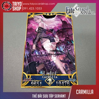 Thẻ bài custom card bánh xốp anime Fate/Grand Order FGO để sưu tầm tự chọn Carmilla (Rider)