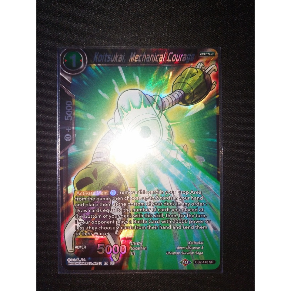 Thẻ bài Dragonball - TCG - Koitsukai, Mechanical Courage / DB2-143'