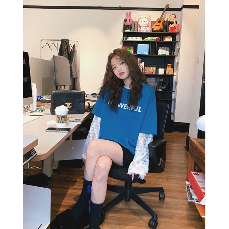 Áo Sơ Mi Phối Ren Thiết Kế Mới Thời Trang Mùa Hè 2022 Dành Cho Nữ