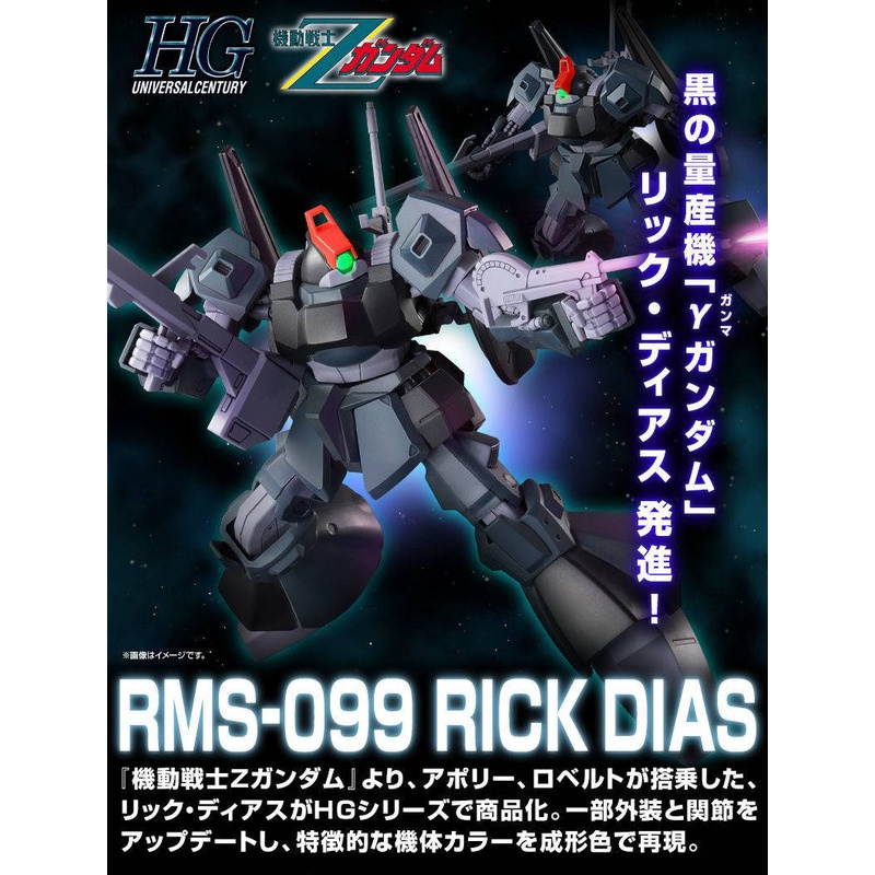 Mô hình Gunpla P-BANDAI: HG UC 1/144 RICK DIAS