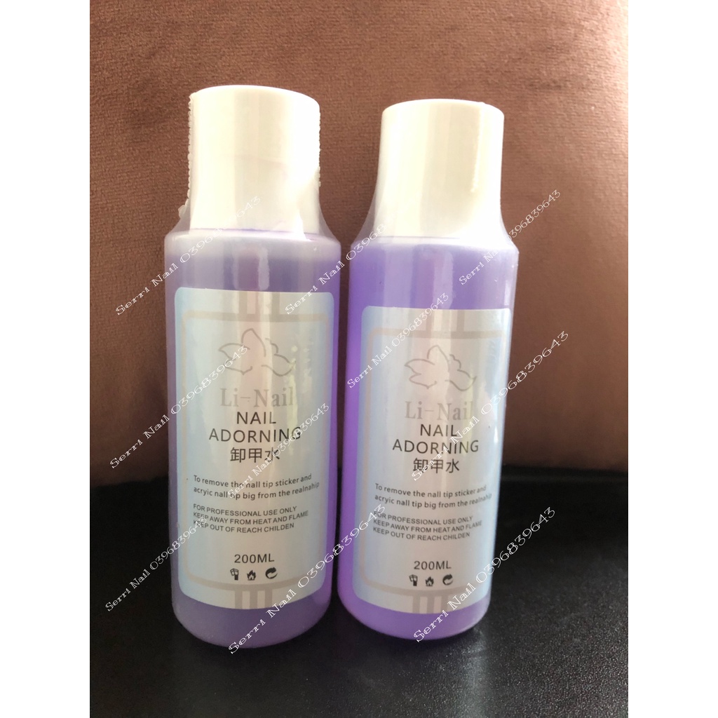 NƯớc LAu Gel , PHá Gel , Rửa Cọ LINAIL Chai 200ml