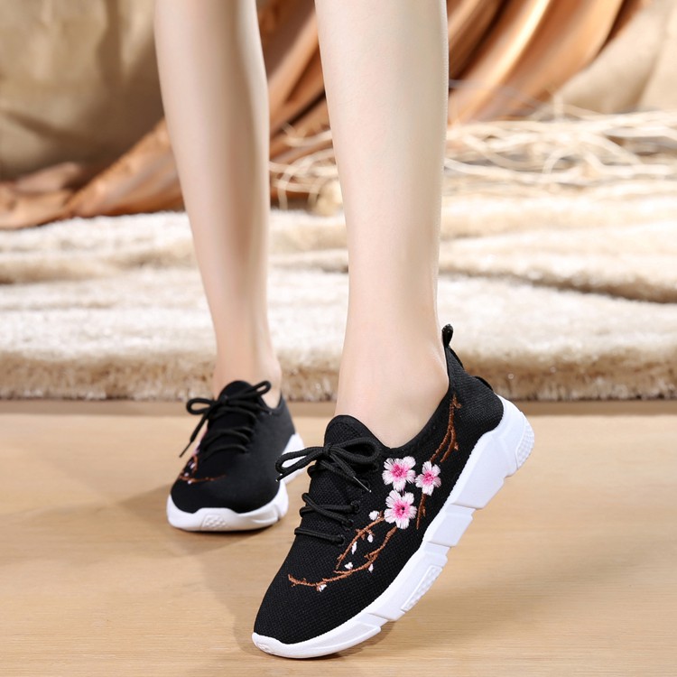 FREESHIP 99K TOÀN QUỐC_COMBO giày thêu hoa đen