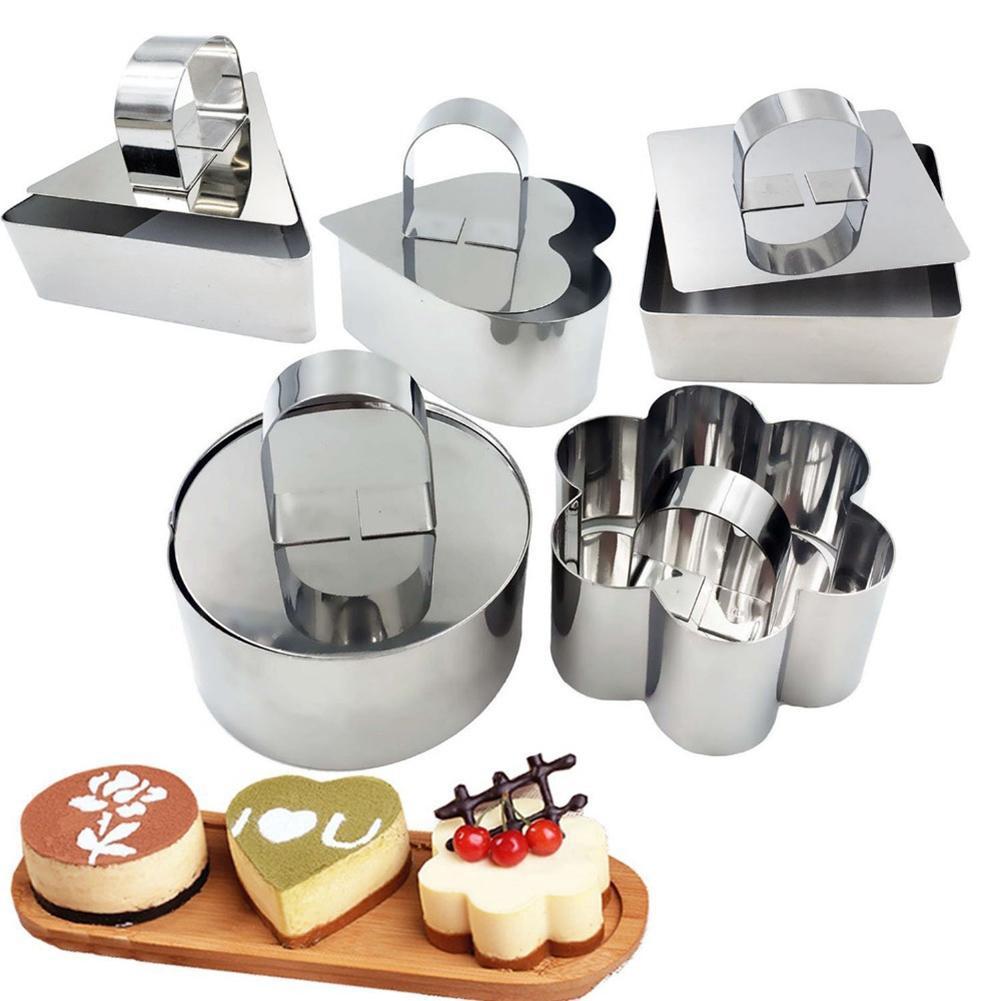 Khuôn tròn làm bánh tạo hình sushi bằng thép không gỉ