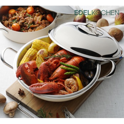 Chảo Edelkochen và xửng hấp cao cấp 3 đáy 26cm