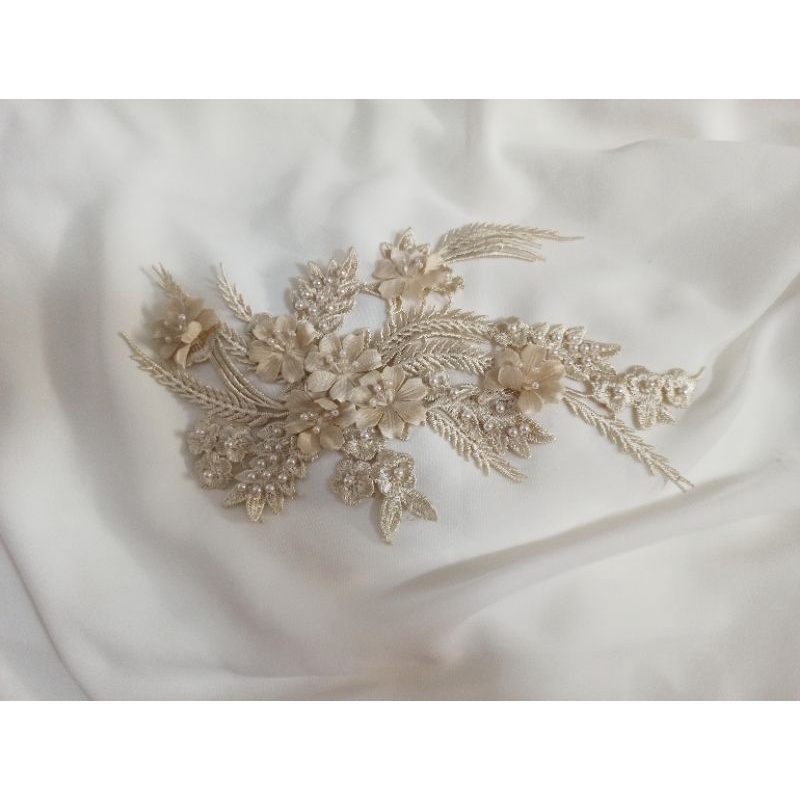 Hoa 3D trang trí - Hoa trang trí áo dài phụ kiện