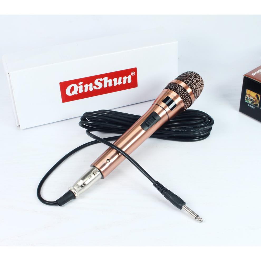 Micro dây karaoke tuyệt đỉnh Quishin S-003 hút âm cực tốt, hát cực hay nay đã có mặt tại Việt Nam độc quyền chính hãng