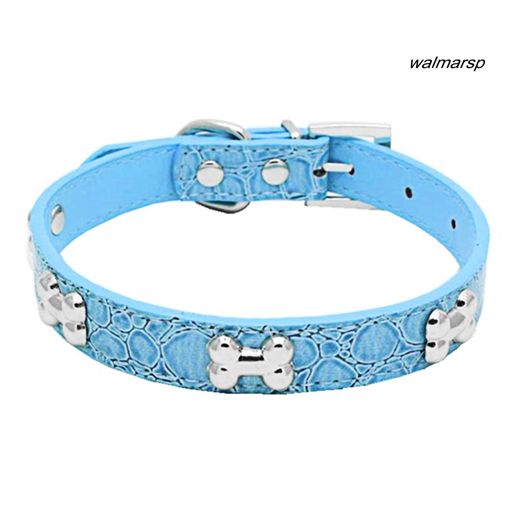 Vòng cổ giả da họa tiết xương đáng yêu dành cho thú cưng