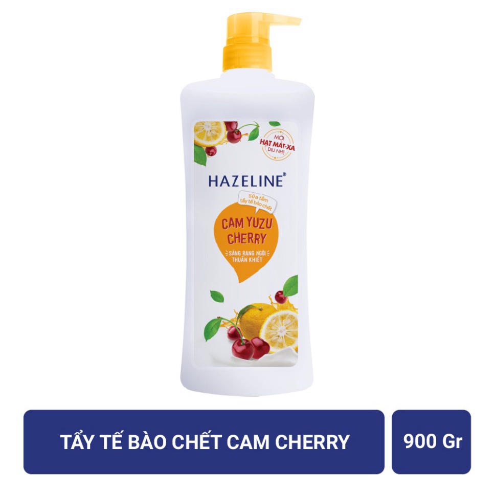 Sữa tắm dưỡng thể thiên nhiên trắng sáng da Hazeline 900g