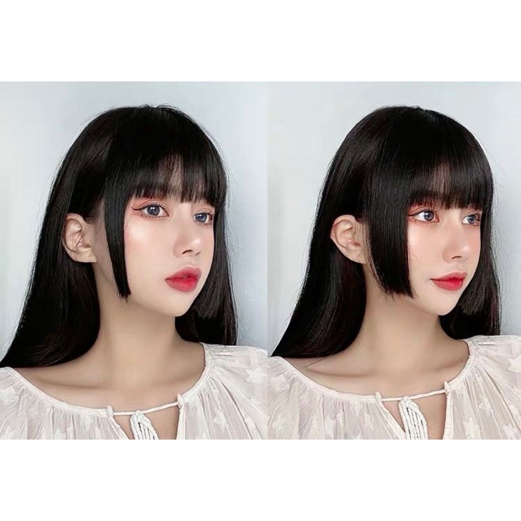 Tóc giả mái ngố Nhật hàng dệt tay Koty Beauty tóc mái hime giả phong cách Hàn Quốc TG205