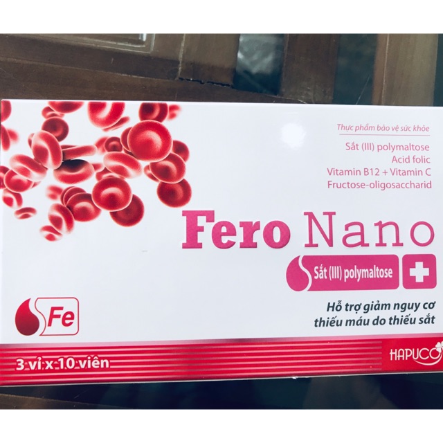 (CHÍNH HÃNG) BỔ SUNG SẮT THỰC VẬT FERO NANO