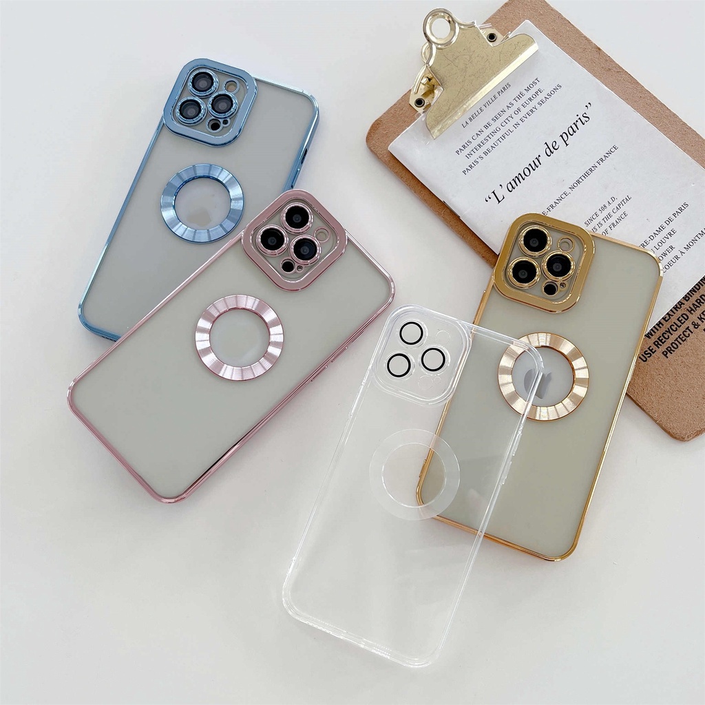 Ốp Điện Thoại Silicon Trong Suốt Mạ Viền 6D Sang Trọng Chống Sốc Cho iPhone 13 Pro MAX 12 11 Pro MAX XS MAX XR X 7+ 8Plus