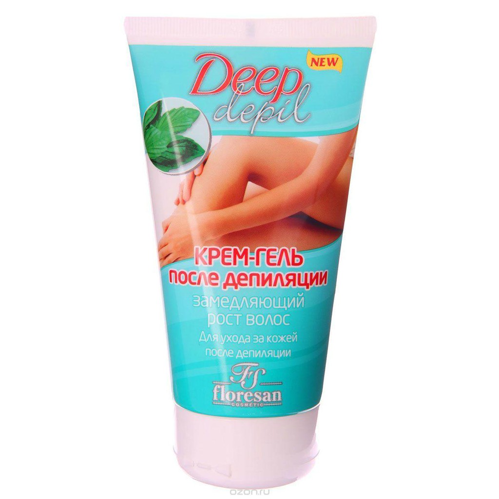 Bộ 1 hộp dán wax lông bạc hà Floresan Deep Depil 20 miếng + gel dưỡng sau khi tẩy lông