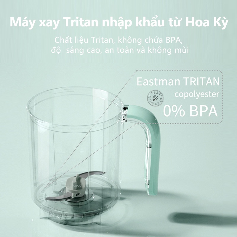 Máy làm thức ăn cho trẻ em đa chức năng Trộn thức ăn rã đông ấm bằng hơi nước