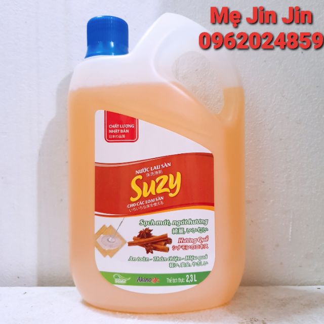 Nước lau sàn SUZY 2,3L diệt sạck Vi Khuẩn - sản phẩm hữu cơ, chất lượng Nhật Bản