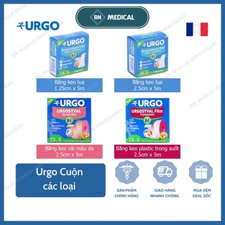 Băng keo cuộn Urgo syval các loại: vải, màu da skin, film trong suốt thẩm mỹ