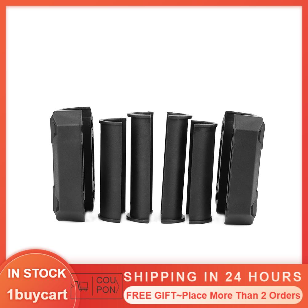 1buycart Engine Bumper Block  Wearproof Antiaging Motorbike Guard ABS Universal 1 Pair Black for Decor