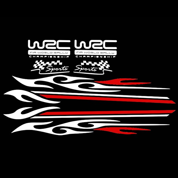 Tem dán sườn xe ô tô phong cách thể thao TX02